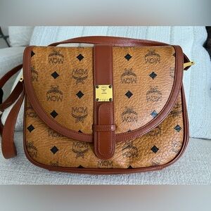 Vintage MCM Visetos Leather Crossbody Bag